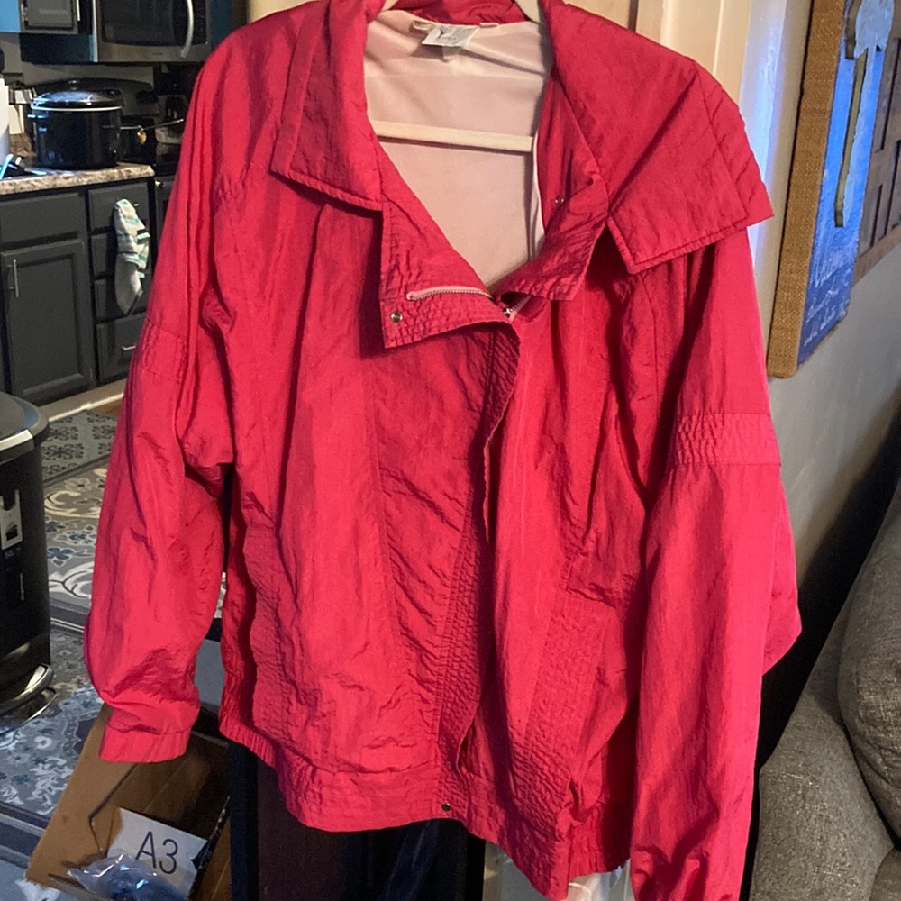 80s Lilys of Beverly Hills bright pink jacket size M